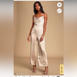 Lulu champagne jumpsuit